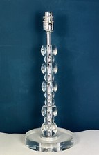 John Lewis Heavy Glass Bauble Table Lamp Base, 38cm Tall