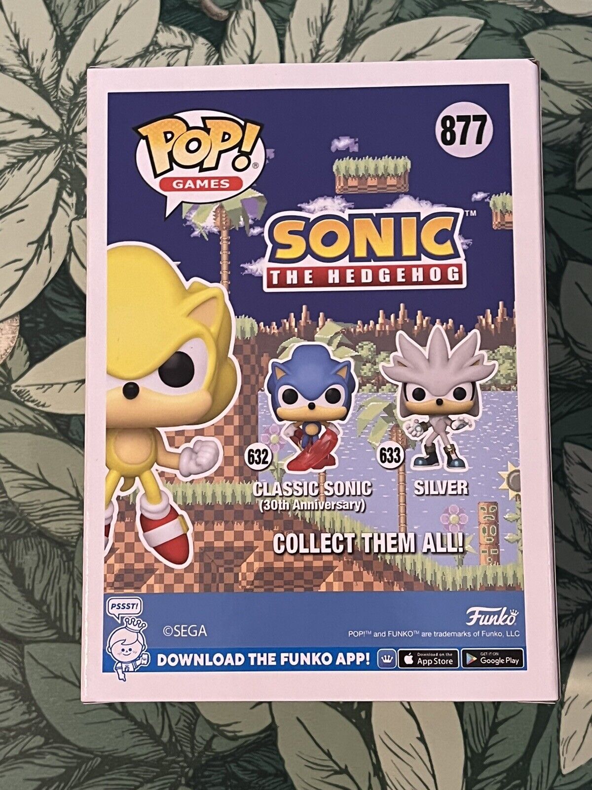 Funko Pop! Games Sonic the Hedgehog Super Sonic First Appearance GITD 2022  Summer Convention Exclusive Figure #877 - US