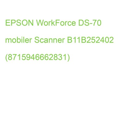 EPSON WorkForce DS-70 mobiler Scanner B11B252402 (8715946662831)