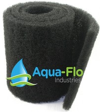 20"x 72"x 1.25" Coarse Black Universal Pond Filter Mat aquarium-filtration-media