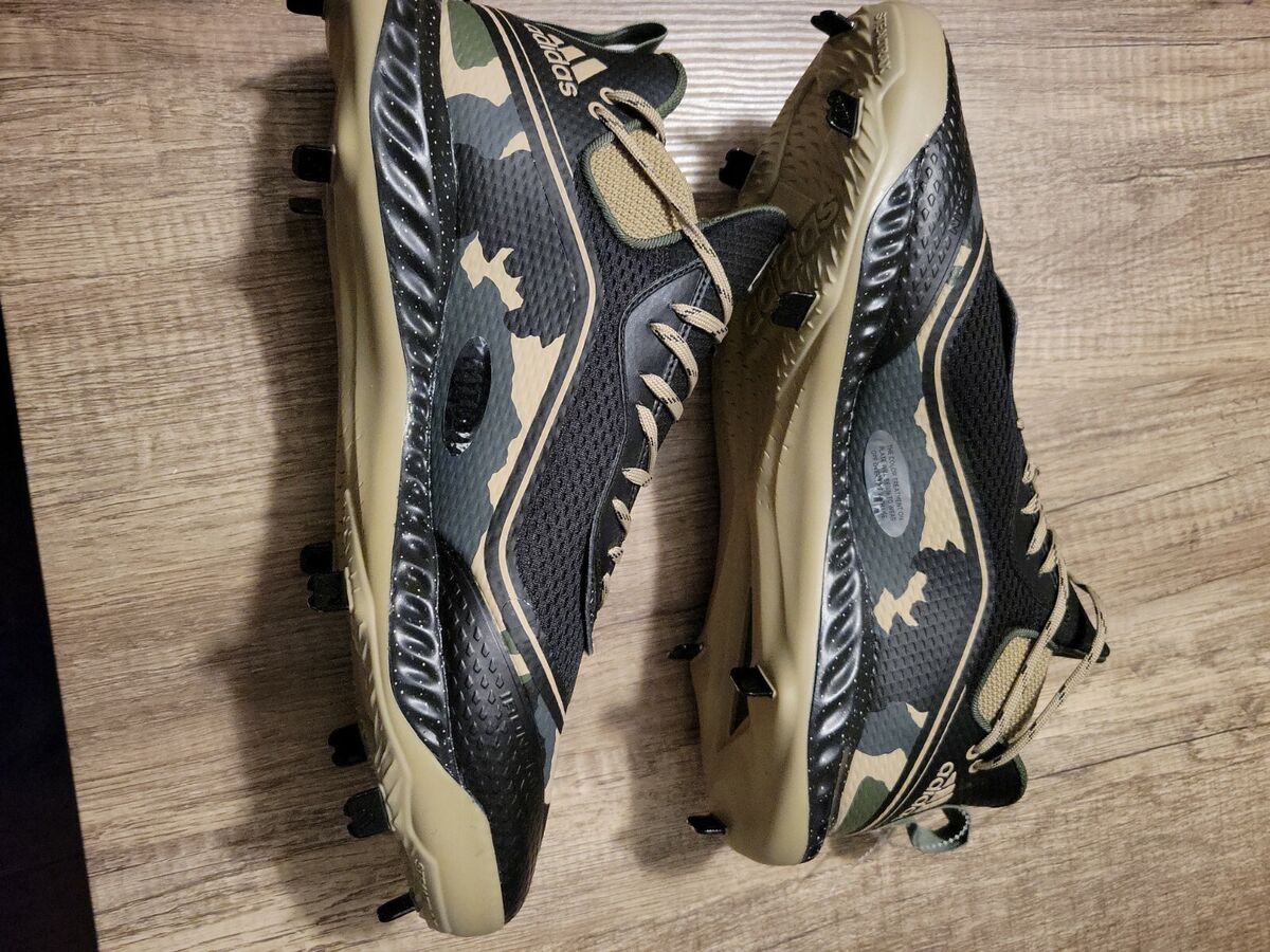 Adidas Baseball Cleats Camo Icon V Bounce Metal USA Military Adidas Baseball Cleats Camo Icon V Bounce Metal USA Military