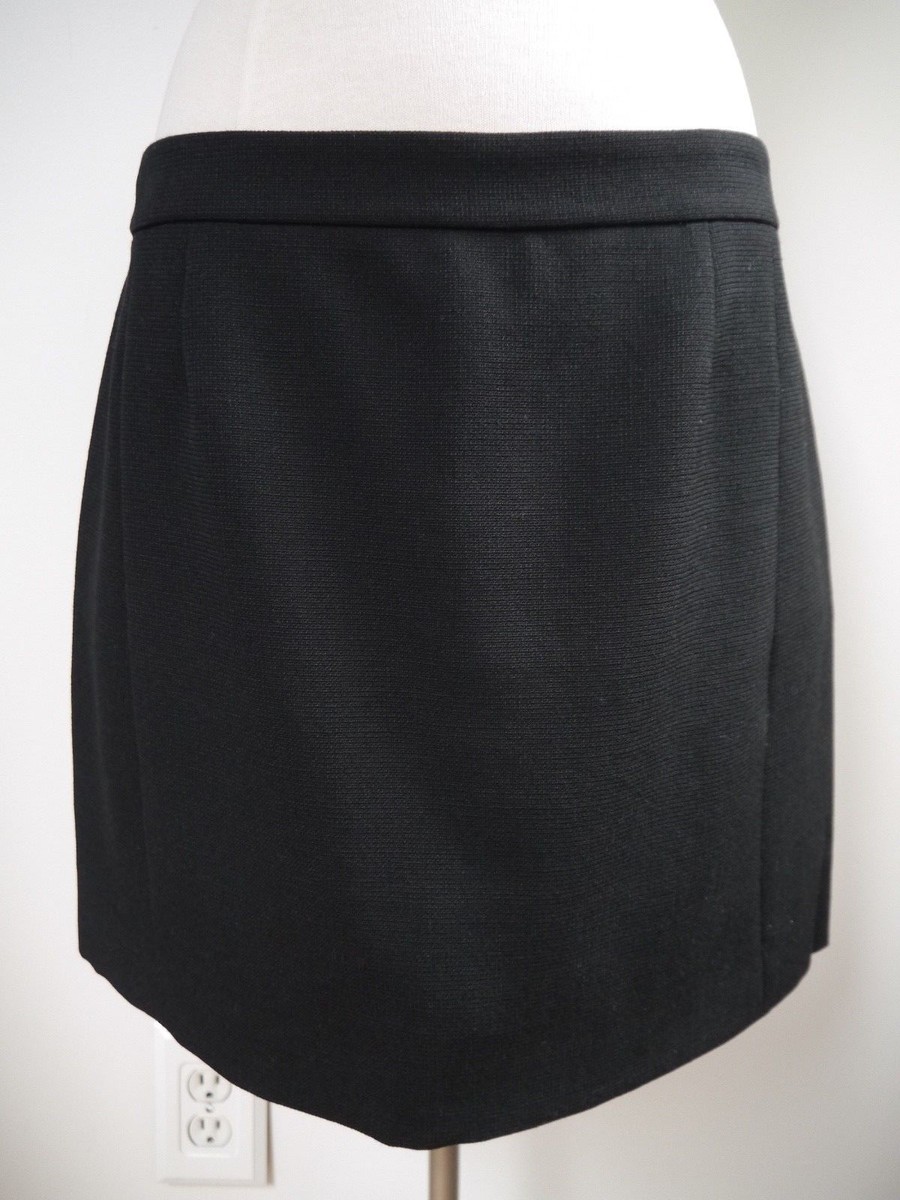 【関税&送料込】Balenciaga Black Wool Mini Skirt NEW BALENCIAGA $495 black woven wool mini skirt Euro size 42