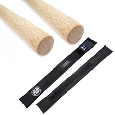 Pair 2 Escrima Kali Arnis Fighting Martial Arts Stick White Oak 28" with Case