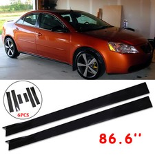 For Pontiac G6 Glossy Black 86.6 Side Skirts Rocker Panel Lip Splitter Body Kit