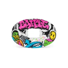 Battle Sports Oxygen Convertible Mouthguard with Lip Guard GRAFFITI STREET ART