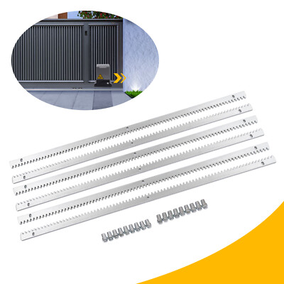 6 Pcs Electric Automatic Sliding Gate Opener Kit 12mm Gear Rack 2000KG 1m Rails