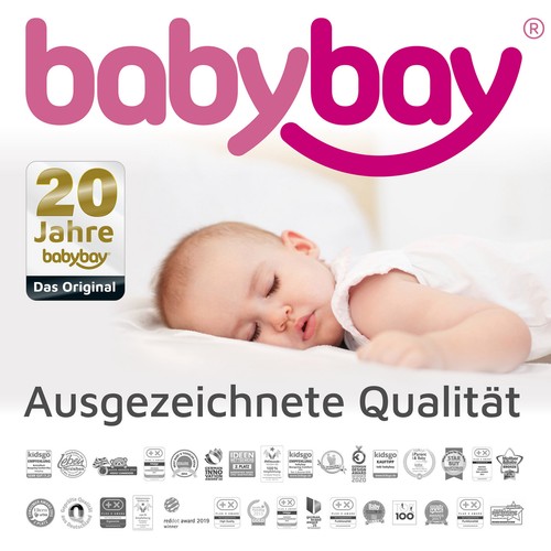 babybay Jersey Spannbetttuch weiß für Boxspring XXL organic cotton - Bild 7 von 7