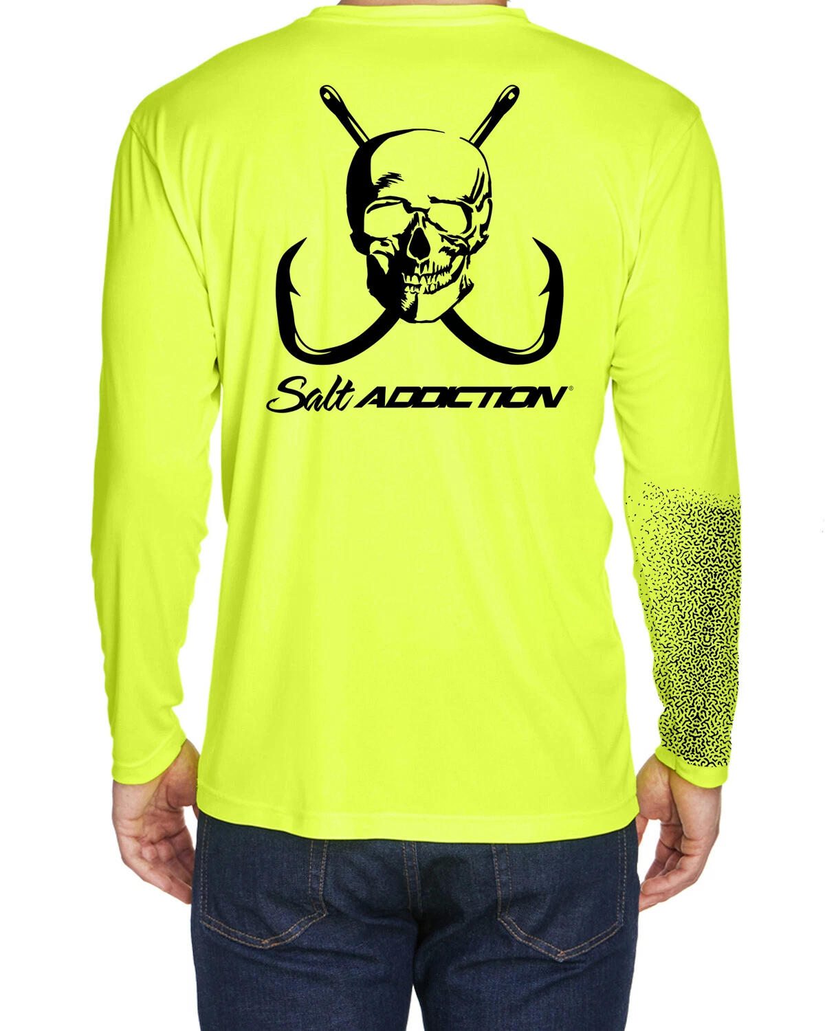 Salt Addiction t shirt long sleeve men's microfiber performance fishing 30+ UV