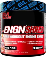 EVL ENGN Shred Thermogenic  Ultimate Pre Workout Powder Fruit Punch