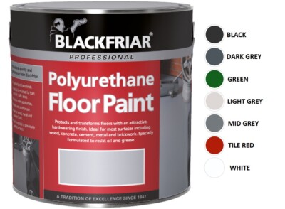 Blackfriar Polyurethane Floor Paint - Hard Wearing - Various Colours ...