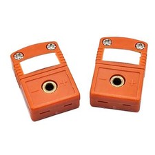 Type N Miniature Thermocouple Connector, Omega Style - Female, 2-Pack