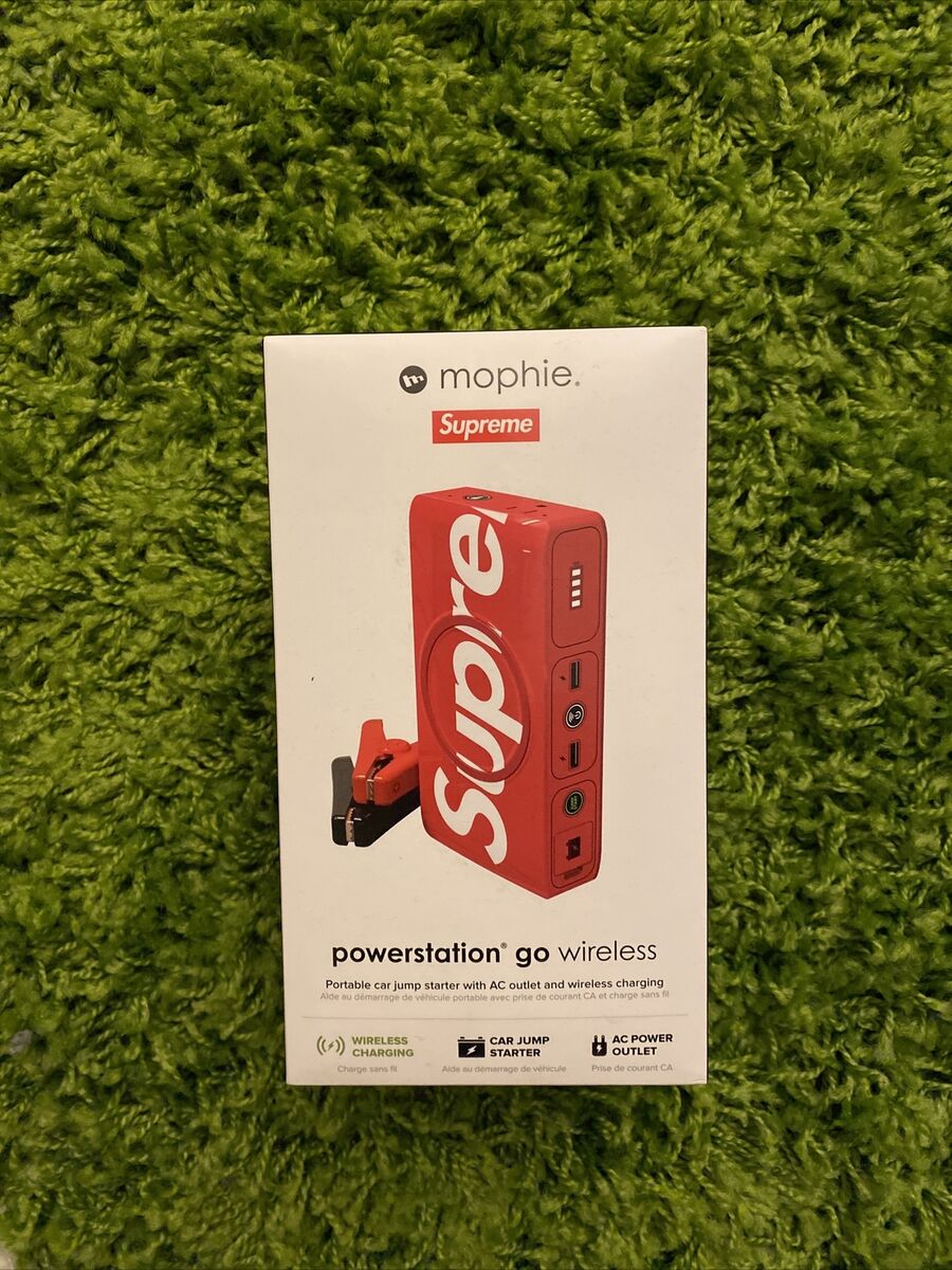 Supreme Mophie Powerstation Portable Battery Charger Go Red Supreme Mophie Powerstation Portable Battery Charger Go Red