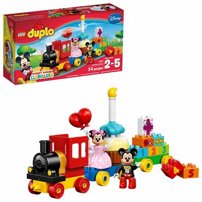 NEW LEGO Duplo Birthday Parade 10597 Mickey Minnie Mouse Clubhouse Train  NIB 673419232630|