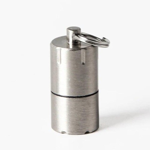 Mini Compact Kerosene Lighter Key Chain Capsule Gasoline Inflated Keychain Gifts - Picture 27 of 28