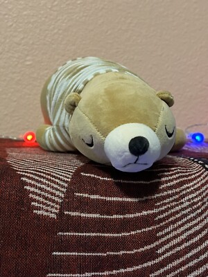 NEW no tag stuffed animal sleeping bear plushie toy cute 12 