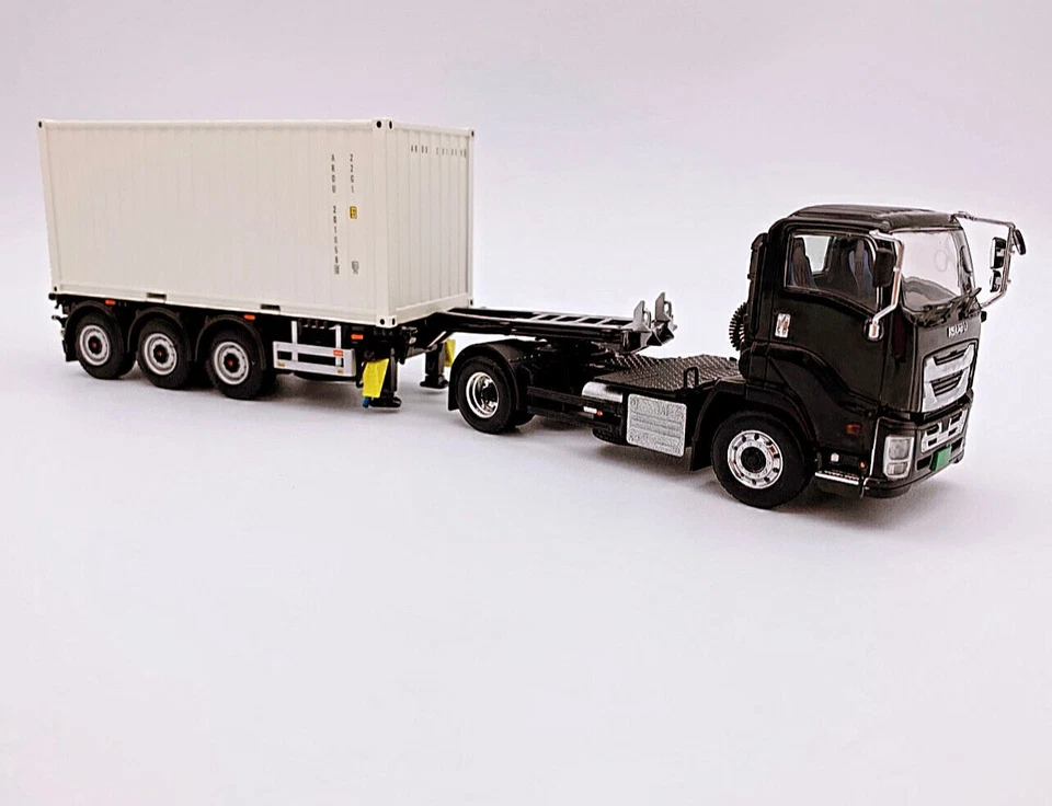 Rimorchio scheletrico 4x2 cabina corta Isuzu Giga + contenitore da 20... - Immagine 3 di 4