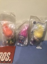Burger King Kids Club Glow In The Dark Trolls Lot Of 3 Vintage 1993