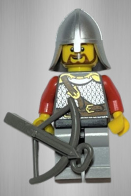 Lego  Minifigur cas450, Castle Kingdoms Lion Knight Scale Ritter Helm Burg König