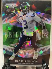 2021 PANINI PRIZM RUSSELL WILSON GREEN ICE BRILLIANCE #B-5