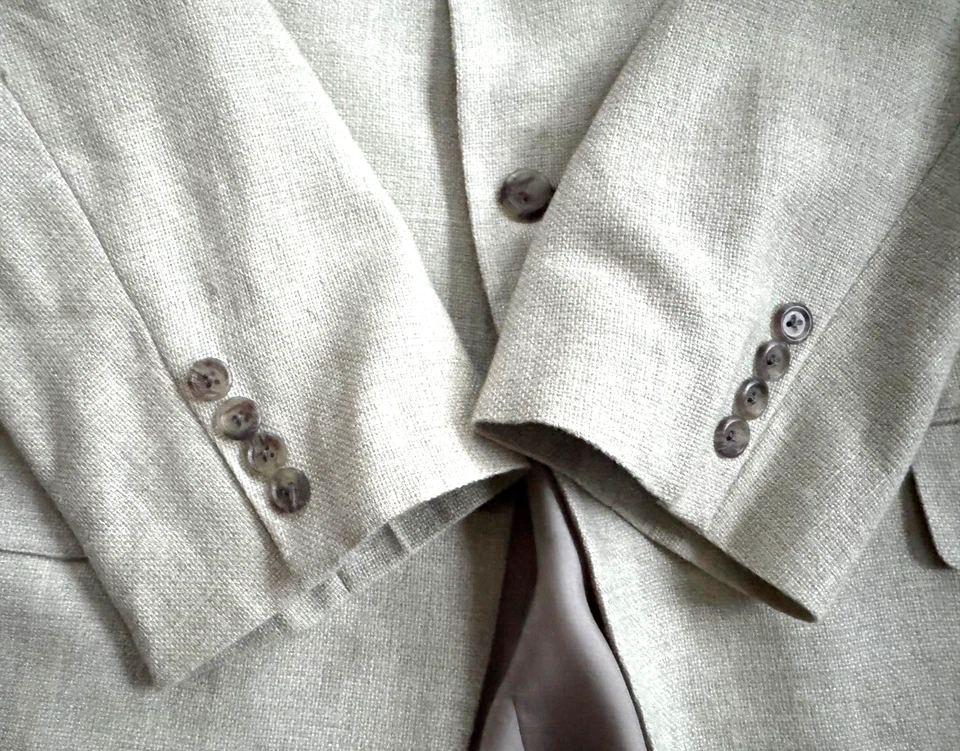 Abrigo deportivo Nordstrom Loro Piana 44R nube de cachemir 7 % seda años 600 beige 3 botones Foto 3 de 4