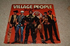 VILLAGE PEOPLE signed autograph LP VINYL in person ALEXANDER BRILEY GI / soldier