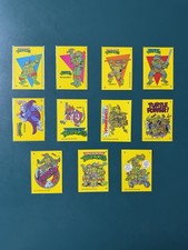 Topps 1989 Teenage Mutant Ninja Turtles Series 1 Sticker Complete Set 11     