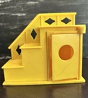 Vintage Fisher Price Little People Yellow Stairs Staircase Closet for House 952