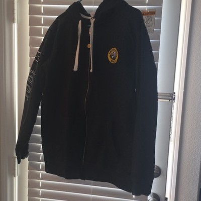 Einstein Bros Bagels Limited Edition Full Zip Fleece Hoodie blk 2XL Cotton Blend