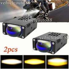 LED Headlight Bumper Projector Mini Driving Light For Car Motobike Bar Spotlight