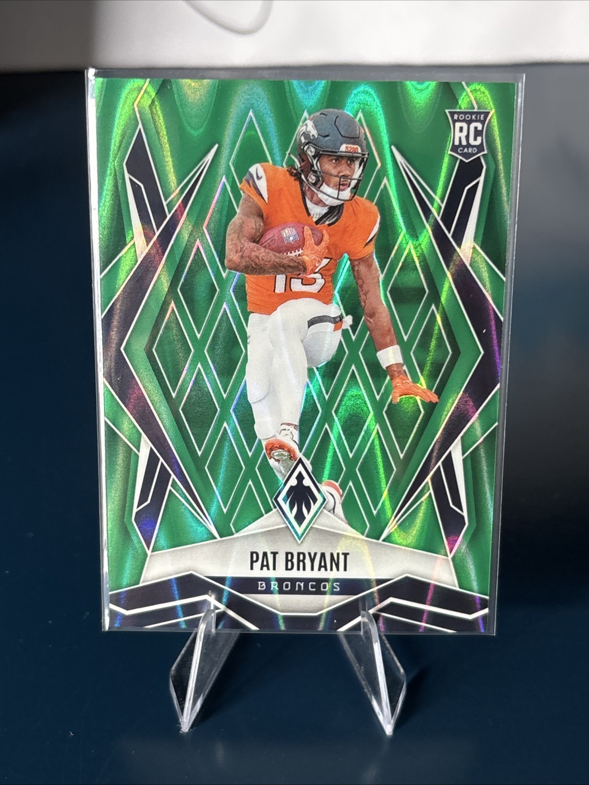 Pat Bryant RC Green /25! 2025 Phoenix Rookies #184 Denver Broncos, Illinois