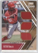2017 Elite Extra Edition Triple Materials Holo Gold 82/99 Victor Robles 0ad