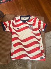 US Soccer Men's Nike USMNT 2026 Home Open Replica Stripes Jersey, Sz Med