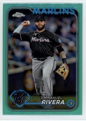 2024 Topps Chrome Update Aqua Refractor /199 Emmanuel Rivera #USC181 18yu