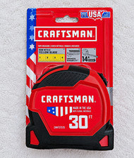 CRAFTSMAN 30 FT Tape Measure CMHT37570 Made in USA 1-1/4" Blade NEW