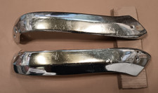 61 62 63 64 Impala Bench Seat Lower Aluminum Shell Trim Molding Cover Panels 61 62 63 64 Impala Bench Seat Lower Aluminum Shell Trim Molding Cover Panels