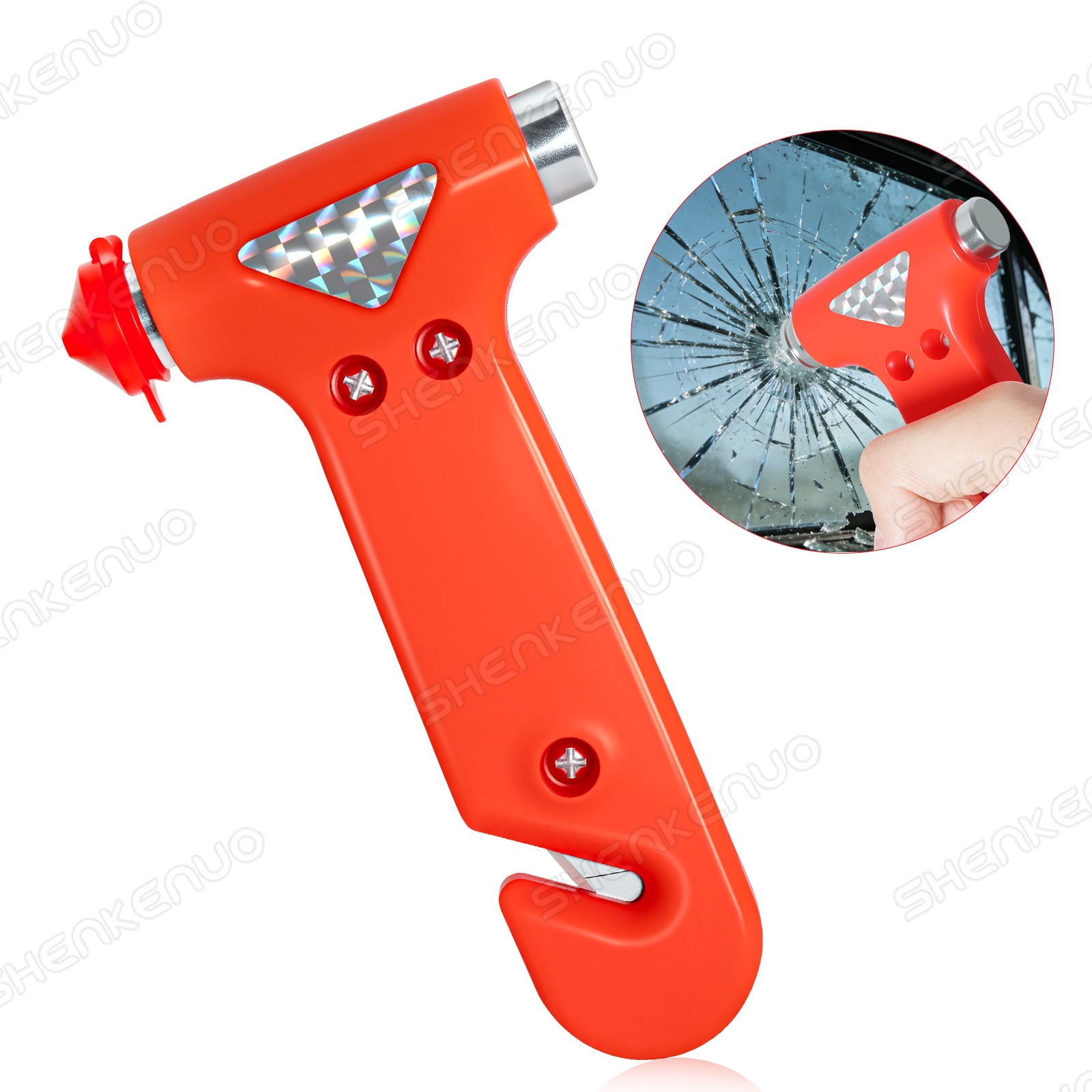 1x Car Window Breaker Seatbelt Cutter Emergency Escape Safety Hammer Tool*