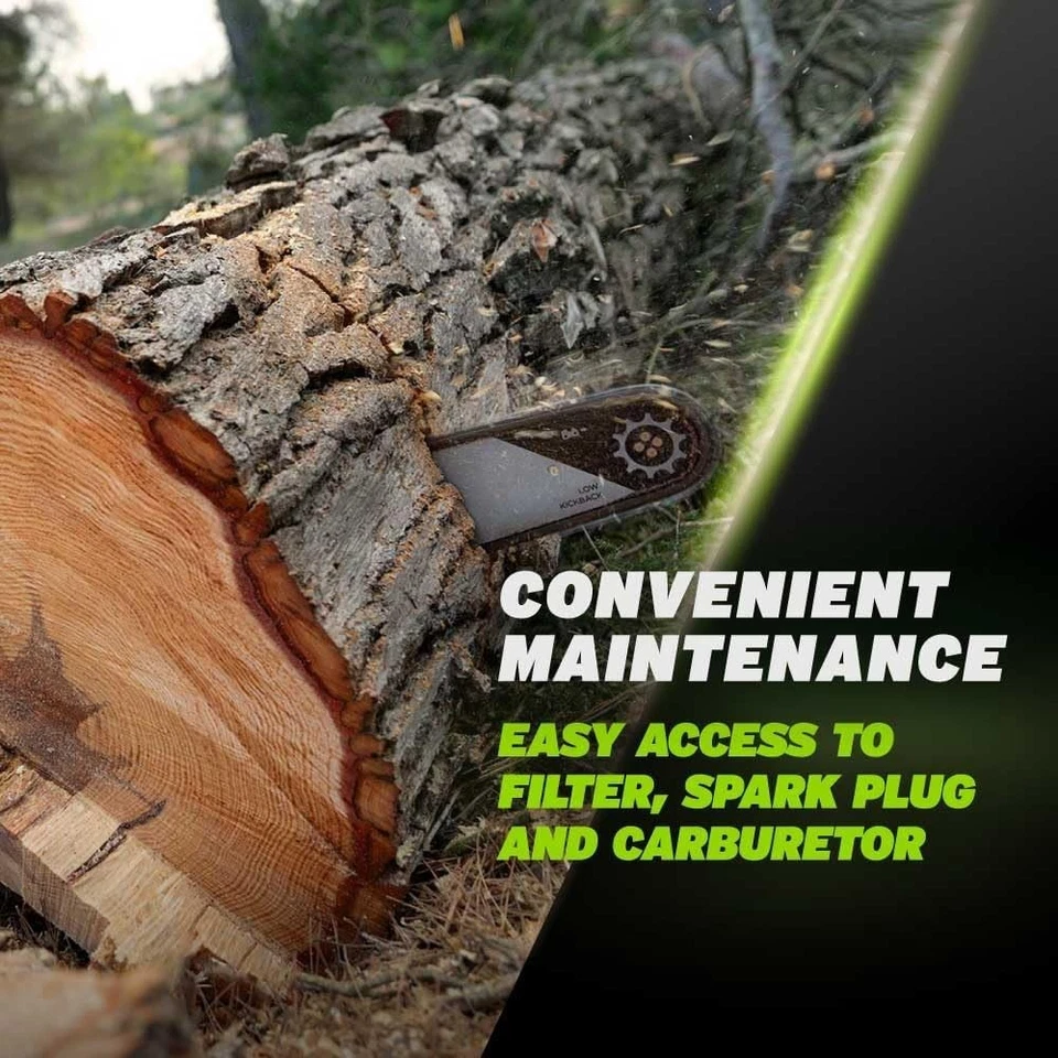 GREENCUT GS750X - Motosega a benzina con motore a 2 tempi 75cc da 4,8 CV con lam - Immagine 2 di 4