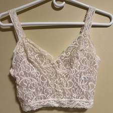 Vintage Maidenform Private Affair Bralette Camisole Sz 32 Lace Sheer