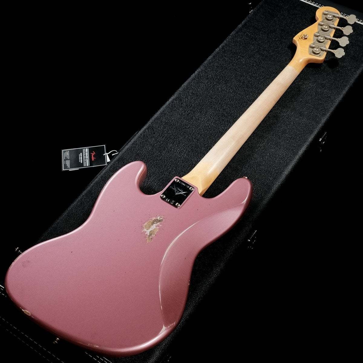 Fender Custom Shop 1965 Jazz Bass Relic Matching Head Burgundy
