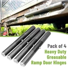 Weld On Trailer Ramp Hinge 10", Heavy Duty Greasable Ramp Door Hinges, Pack of 4