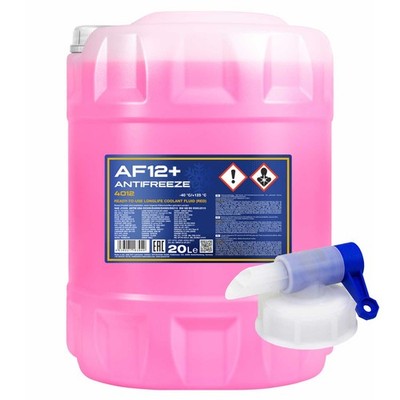 Kühlerfrostschutz MANNOL Longterm Antifreeze 20Liter -40°C rot inkl. Auslaufhahn
