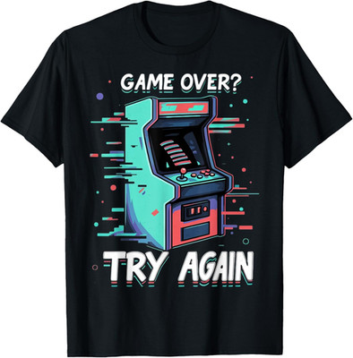 Retro Arcade Game over 8-Bit Reproof Shirt