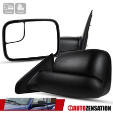 Fit 2002-2008 Dodge Ram 1500 2500 Manual Flip Up Tow Side Mirrors Leftright
