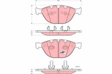 Bremsbelagsatz Vorne für BMW E60 E61 E63 E64 E65 E66 E67 Rolls Royce 03-17