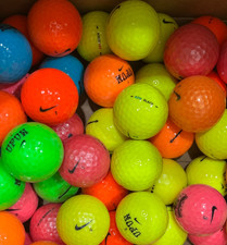 Nike Color Mix 50 Pack Used Golf Balls AAAAA 5A Mint Bulk Recycled Balls