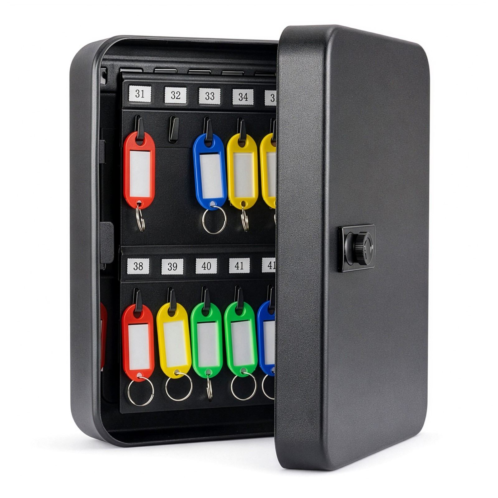 60 High-Security  Keys Hooks Wall Mounted Key Safe Box Locker Key Cabinet