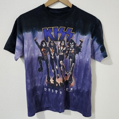 Vintage Y2K Liquid Blue Kiss Destroyer Mens Short Sleeve Graphic T Shirt Small