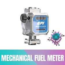 GPI Mechanical Fuel Meter 5-30 GPM 3/4" NPT Gas Diesel Oil Flow Meter