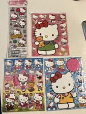 Hello Kitty Stickers Lot Of 4 Packs