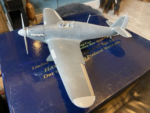 VERY RARE CORGI AVIATION HURRICANE, PRE-PRODUCTION RAW METAL CASTING, AA35506.